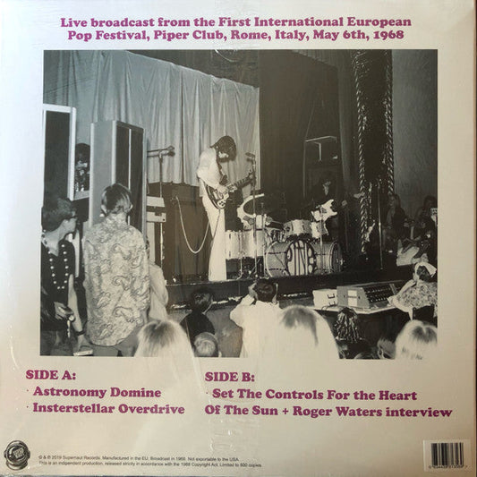 Pink Floyd - Broadcast In Rome, Italy May 6th, 1968 (VINYL) |