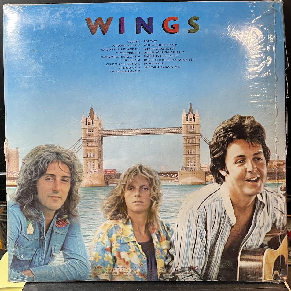Wings (2) - London Town (VINYL) | Mint (M) Very Good Plus (VG+)