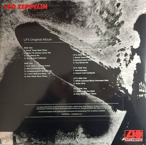 Led Zeppelin - Led Zeppelin: Deluxe Edition (180 GRAM VINYL) | Mint (M) Mint (M)