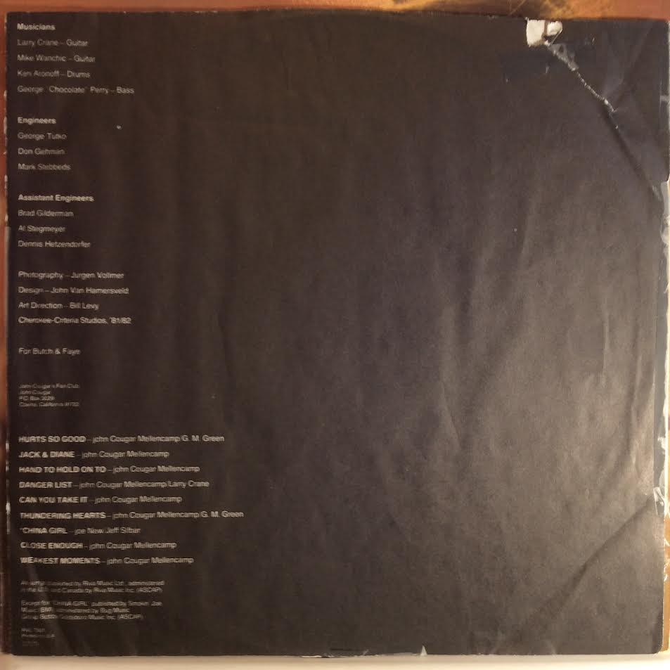 John Cougar Mellencamp - American Fool (VINYL) | Excellent+ (EX+) Excellent+ (EX+)