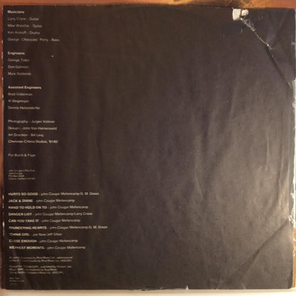 John Cougar Mellencamp - American Fool (VINYL) | Excellent+ (EX+) Excellent+ (EX+)