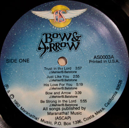 John Mehler - Bow & Arrow (VINYL) | Excellent+ (EX+) Very Good Plus (VG+)