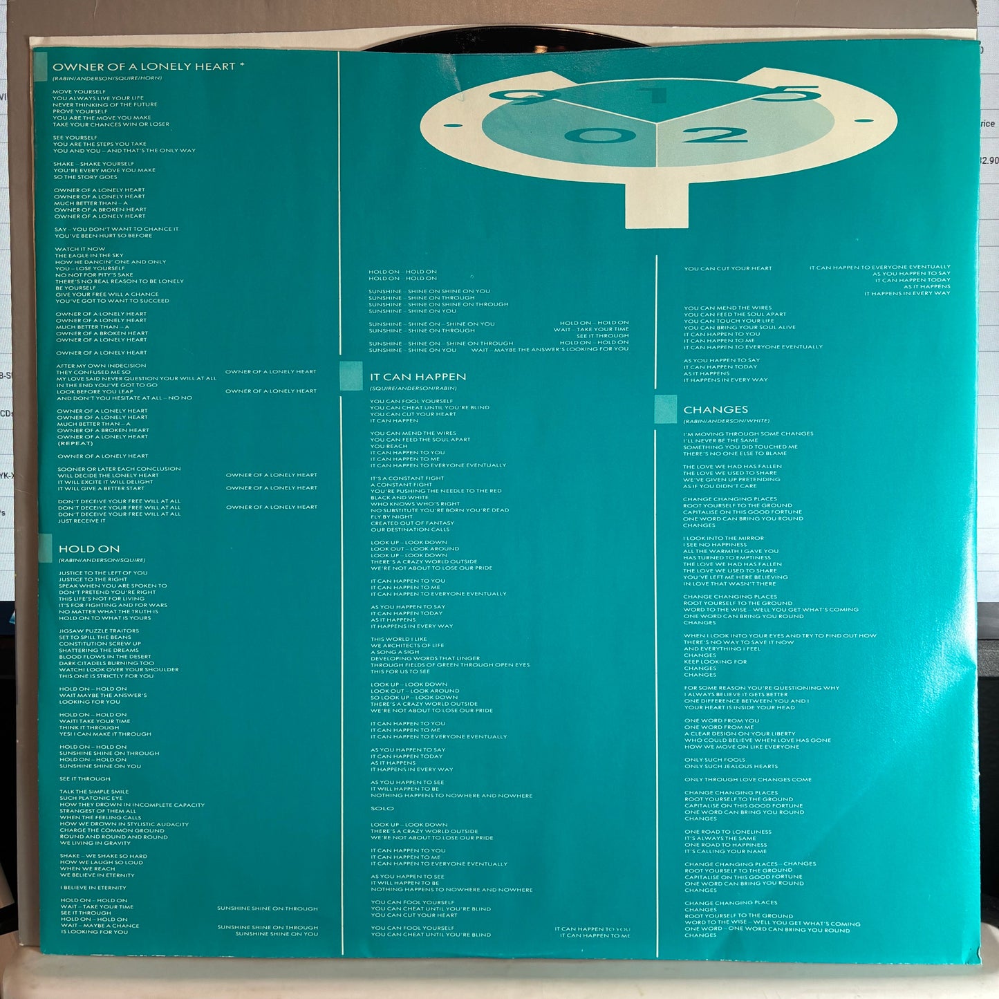 Yes - 90125 (VINYL) | Excellent+ (EX+) Excellent (EX)
