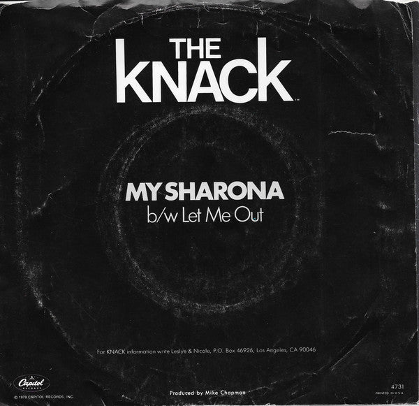 The Knack (3) - My Sharona (7") | Excellent+ (EX+) Near Mint (NM)