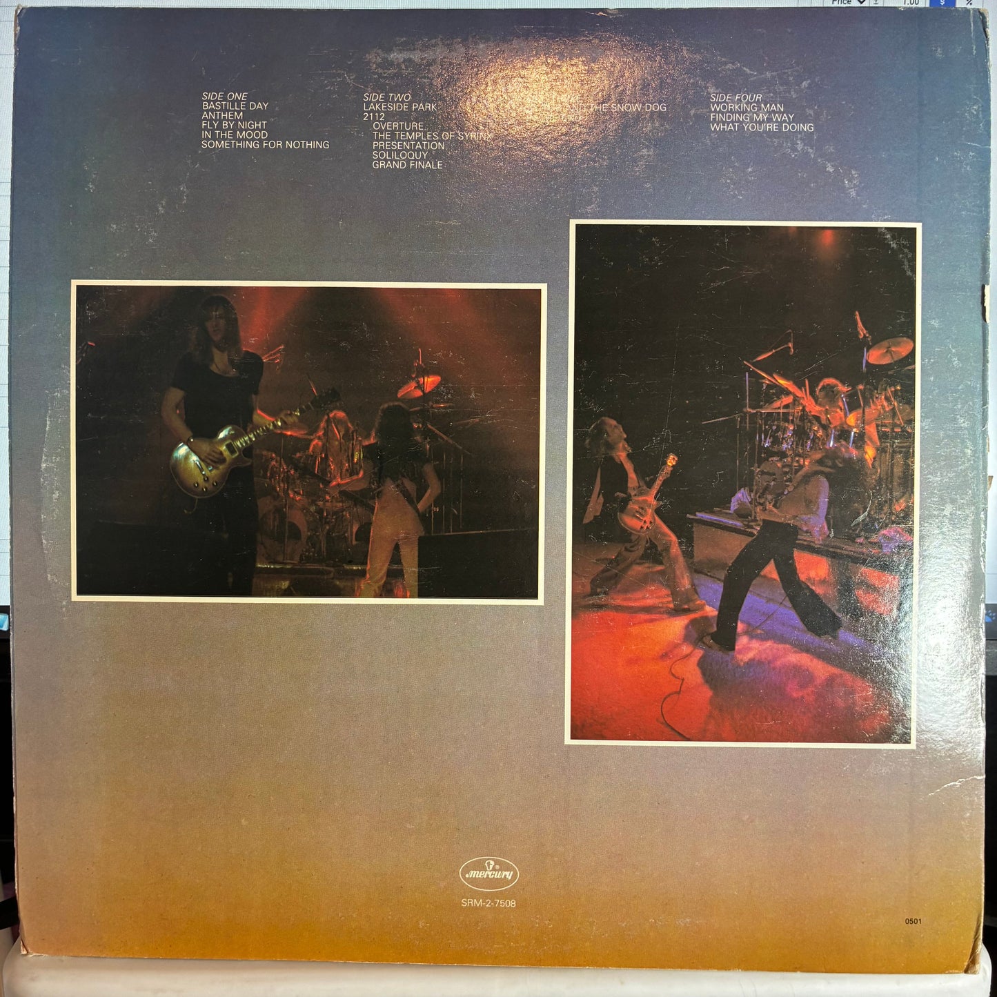 Rush - All The World's A Stage (2x VINYL) | Excellent+ (EX+) Very Good Plus (VG+)