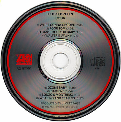 Led Zeppelin - Coda (CD) | Excellent+ (EX+) Excellent+ (EX+)