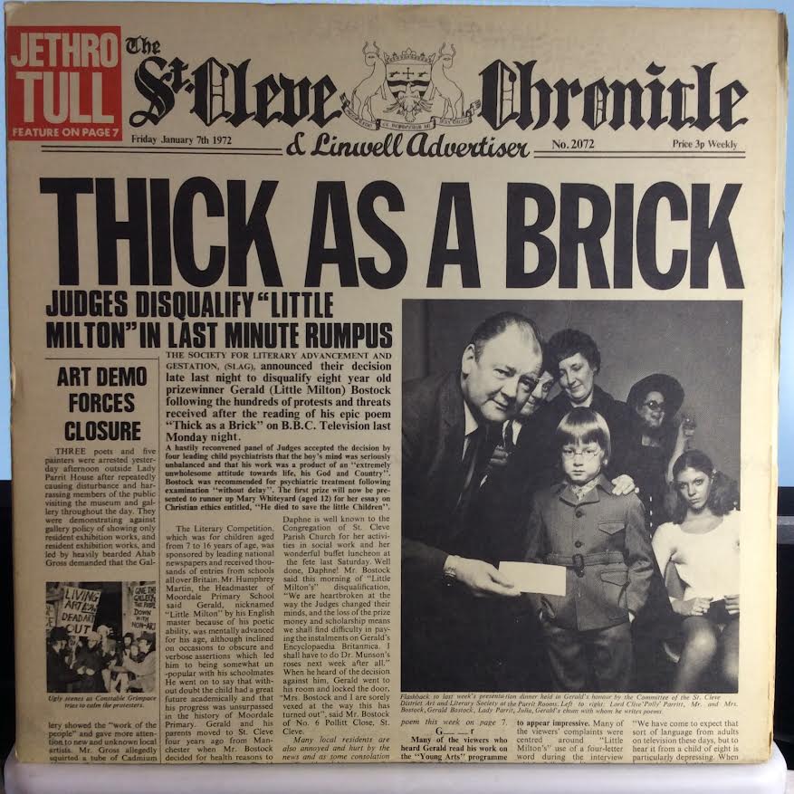Jethro Tull - Thick As A Brick (VINYL) | Excellent+ (EX+) Excellent+ (EX+)