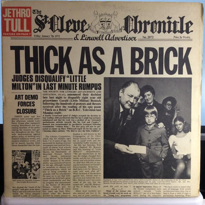 Jethro Tull - Thick As A Brick (VINYL) | Excellent+ (EX+) Excellent+ (EX+)