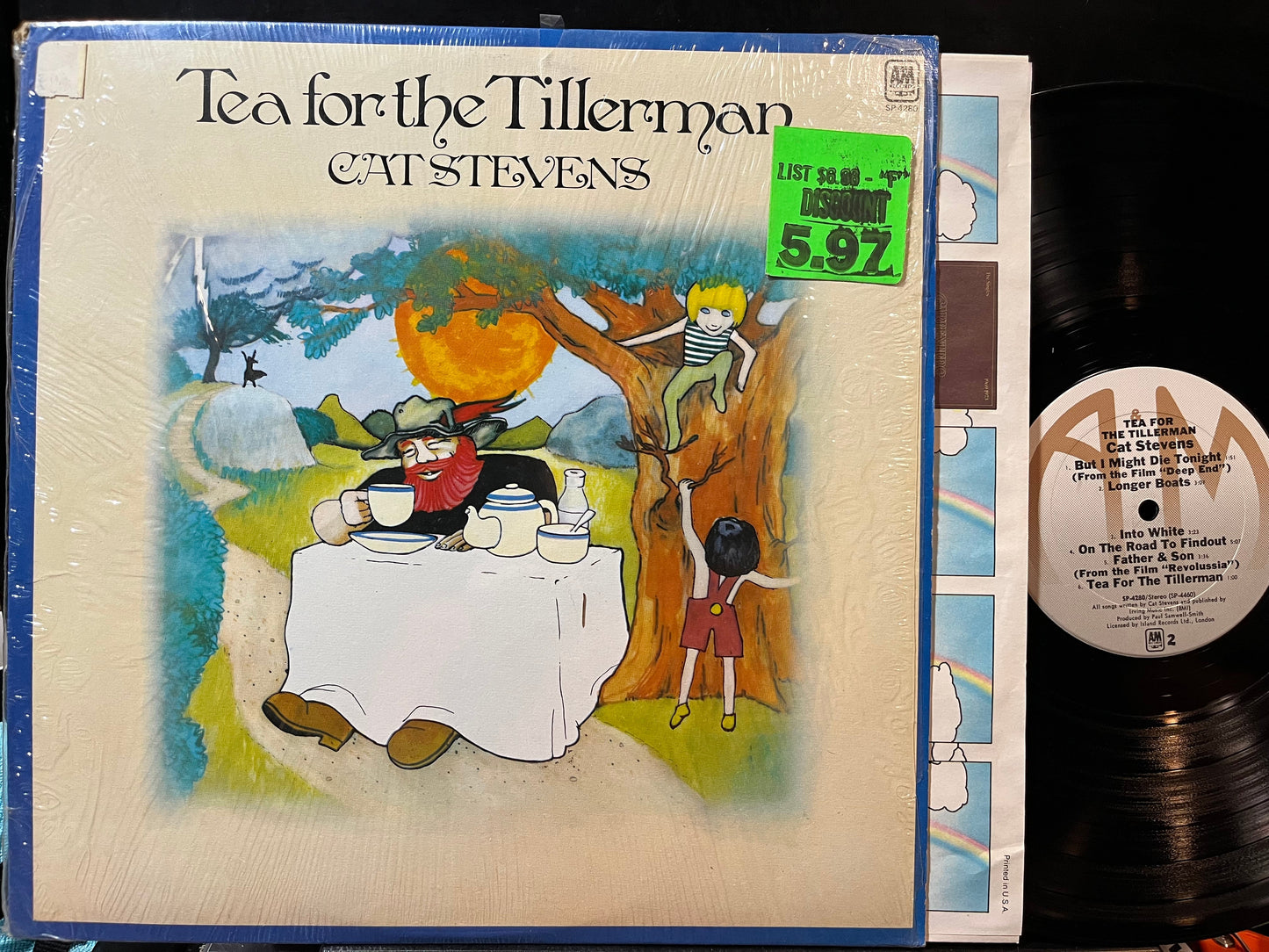 Cat Stevens - Tea For The Tillerman (VINYL) | Excellent+ (EX+) Near Mint (NM)