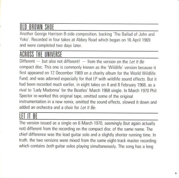 The Beatles - Past Masters: Volume Two (CD CANADA) | Excellent+ (EX+) Excellent (EX)