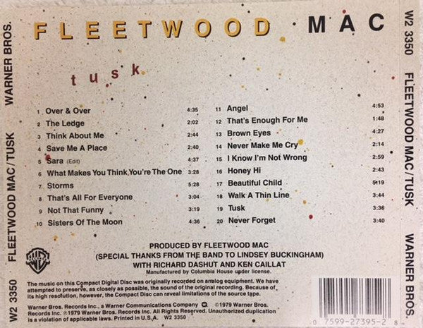 Fleetwood Mac - Tusk (CD) | Excellent+ (EX+)