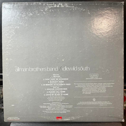 The Allman Brothers Band - Idlewild South (VINYL) | Excellent+ (EX+) Very Good Plus Plus (VG++)