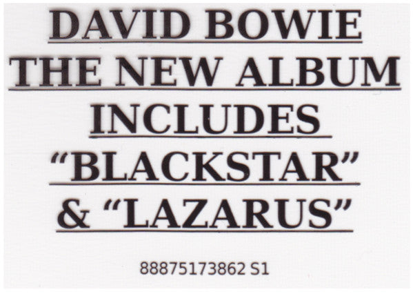 David Bowie - ★ (Blackstar) (CD) | Excellent+ (EX+) Excellent+ (EX+)