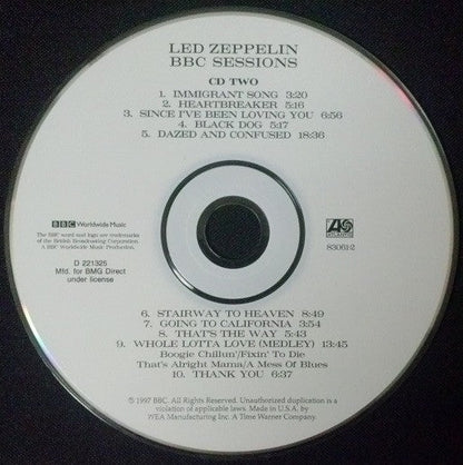 Led Zeppelin - BBC Sessions (2xCD) | Excellent+ (EX+) Excellent+ (EX+)