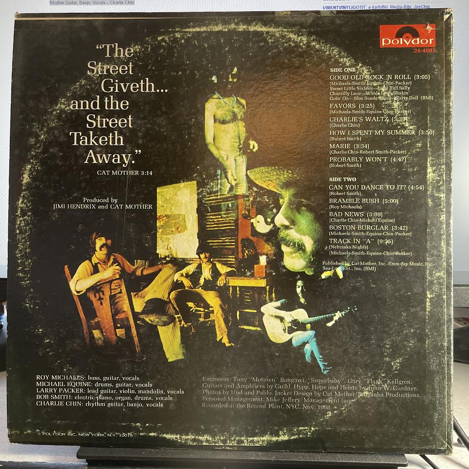 Cat Mother And The All-Night Newsboys - The Street Giveth.. And The Street Taketh Away (VINYL) | Excellent+ (EX+) Very Good Plus (VG+)