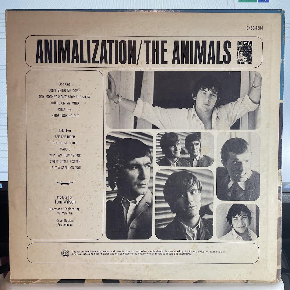 The Animals - Animalization (VINYL) | Excellent+ (EX+) Excellent (EX)