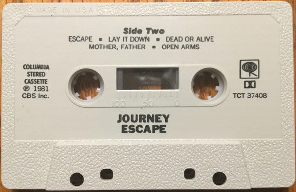 Journey - Escape (CASSETTE) | Excellent+ (EX+) Excellent (EX)