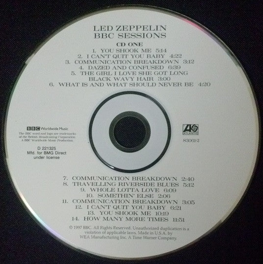 Led Zeppelin - BBC Sessions (2xCD) | Excellent+ (EX+) Excellent+ (EX+)