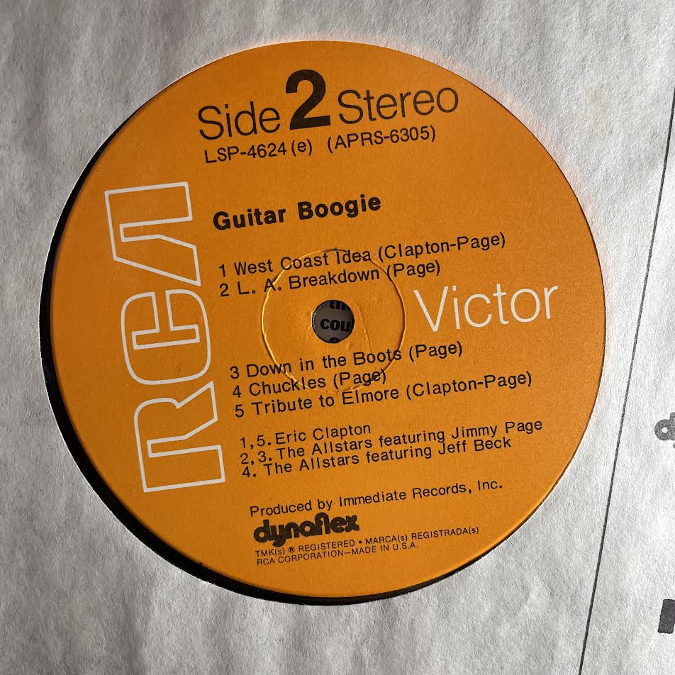 Eric Clapton - Guitar Boogie (VINYL) | Excellent+ (EX+) Very Good Plus (VG+)