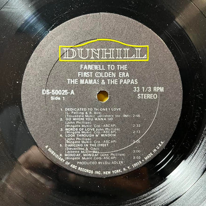 The Mamas & The Papas - Farewell To The First Golden Era (VINYL) | Excellent+ (EX+) Near Mint (NM)