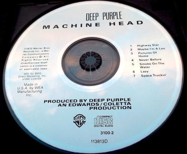 Deep Purple - Machine Head (CD) | Excellent+ (EX+) Excellent+ (EX+)