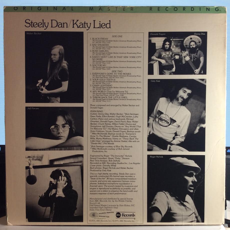 Steely Dan - Katy Lied (MFSL VINYL) | Very Good Plus (VG+) Very Good Plus (VG+)