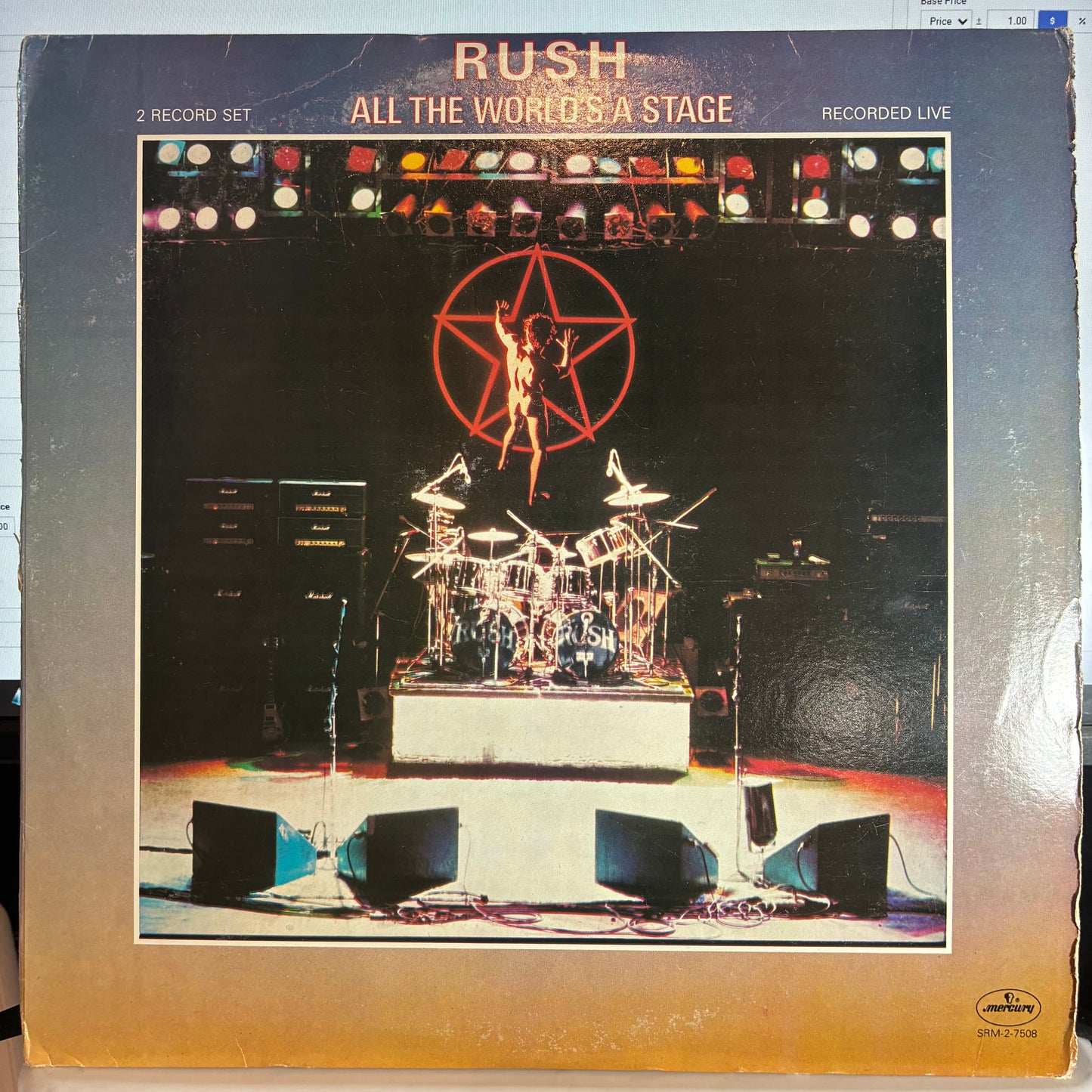 Rush - All The World's A Stage (2x VINYL) | Excellent+ (EX+) Very Good Plus (VG+)