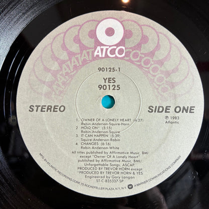 Yes - 90125 (VINYL) | Excellent+ (EX+) Excellent (EX)