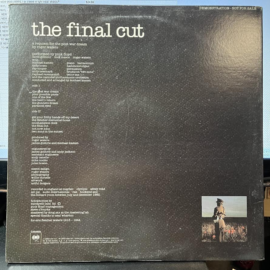 The Final Cut (VINYL) | Excellent+ (EX+) Excellent+ (EX+)