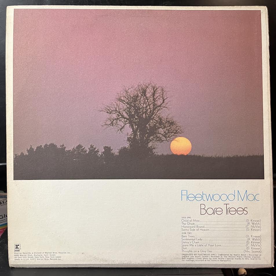 Fleetwood Mac - Bare Trees (VINYL) | Excellent+ (EX+) Excellent (EX)