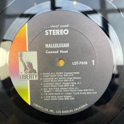 Canned Heat - Hallelujah (VINYL) | Excellent+ (EX+) Very Good Plus (VG+)