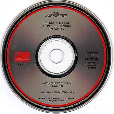 Yes - Going For The One (CD) | Excellent+ (EX+) Near Mint (NM)