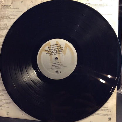 Bryan Adams - Reckless (VINYL) | Excellent+ (EX+) Excellent (EX)
