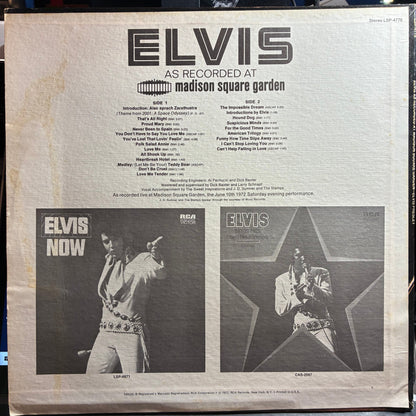 Elvis Presley - Elvis As Recorded At Madison Square Garden (VINYL) | Excellent+ (EX+) Excellent (EX)