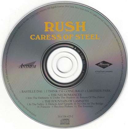 Rush - Caress Of Steel (CD) | Excellent+ (EX+) Near Mint (NM)