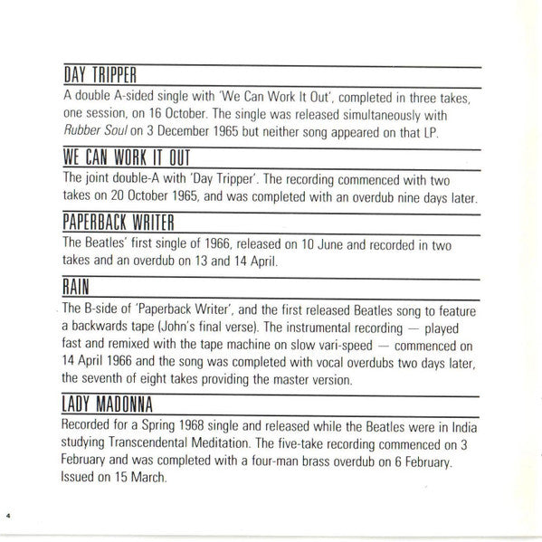 The Beatles - Past Masters: Volume Two (CD CANADA) | Excellent+ (EX+) Excellent (EX)