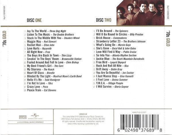 Various - '70s Gold (2xCD CANADA) | Excellent+ (EX+) Excellent+ (EX+)