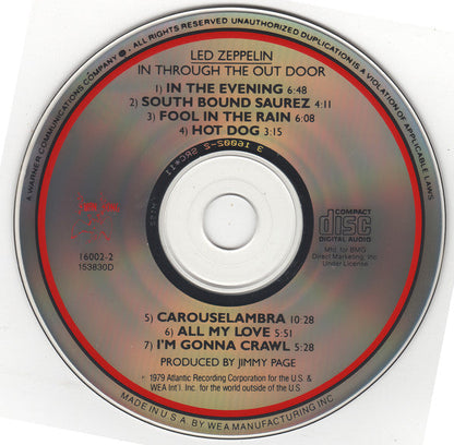 Led Zeppelin - In Through The Out Door (cd) | Excellent (EX) Near Mint (NM)