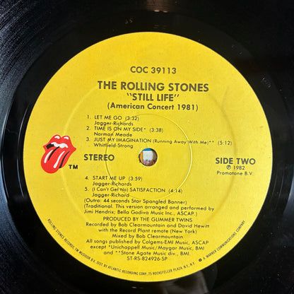 The Rolling Stones - Still Life (American Concert 1981) (VINYL) | Excellent (EX) Excellent (EX)