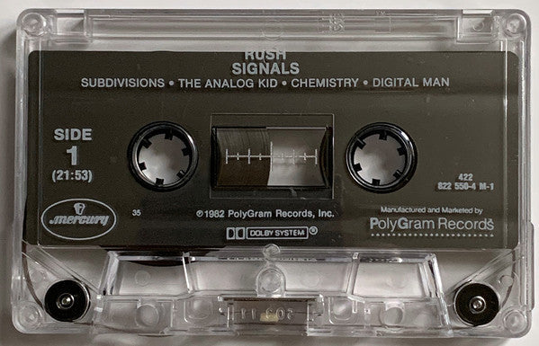 Rush - Signals (CASSETTE) | Excellent (EX) Excellent (EX)