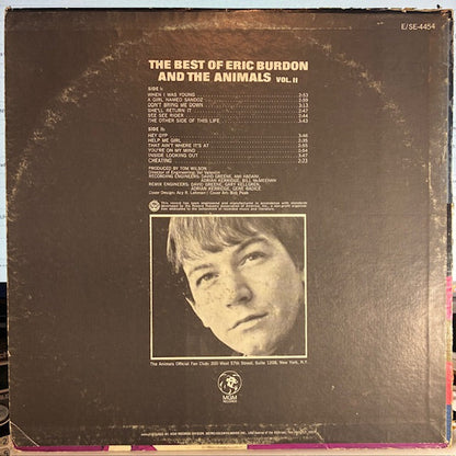 Eric Burdon & The Animals - The Best Of Eric Burdon And The Animals Vol. II (VINYL) | Excellent (EX) Very Good Plus (VG+)