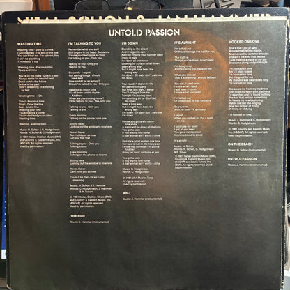 Schon & Hammer - Untold Passion (VINYL) | Excellent (EX) Very Good Plus Plus (VG++)