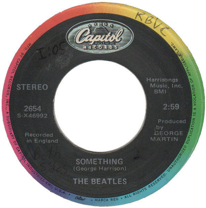 The Beatles - Something / Come Together (7" VINYL) | Excellent (EX) Very Good Plus (VG+)