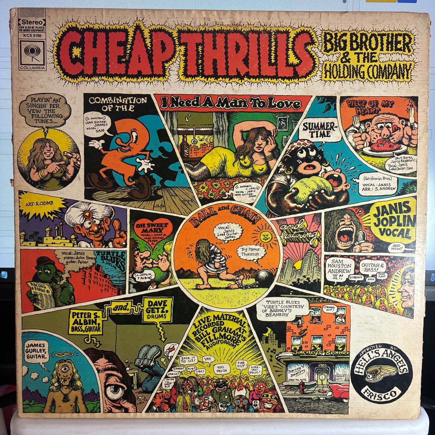 Big Brother & The Holding Company - Cheap Thrills (VINYL) | Excellent (EX) Very Good Plus (VG+)