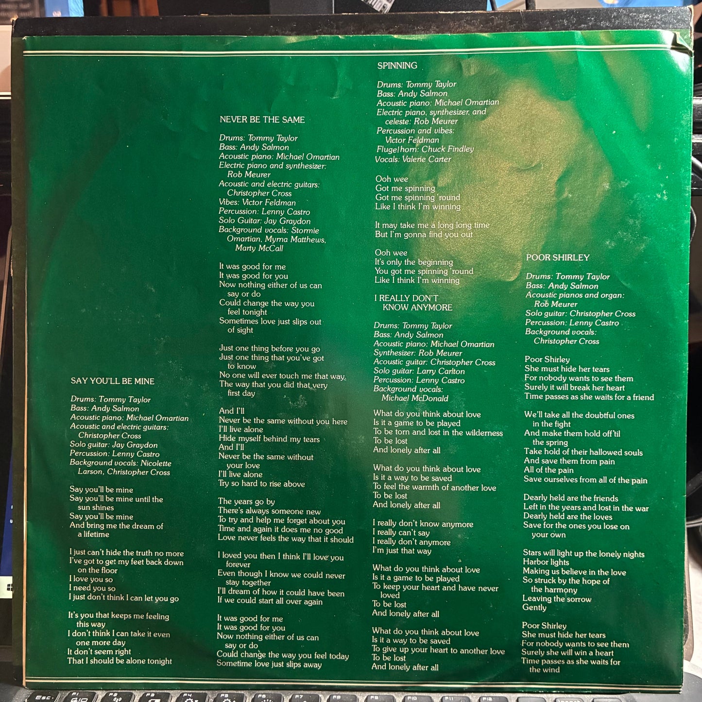 Christopher Cross - Christopher Cross (VINYL) | Excellent (EX) Excellent+ (EX+)