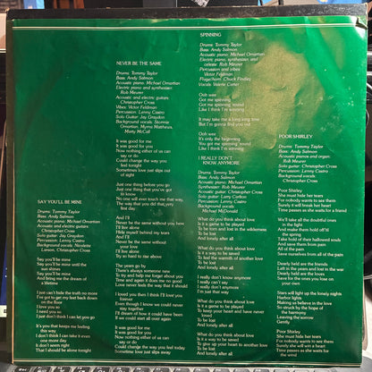 Christopher Cross - Christopher Cross (VINYL) | Excellent (EX) Excellent+ (EX+)