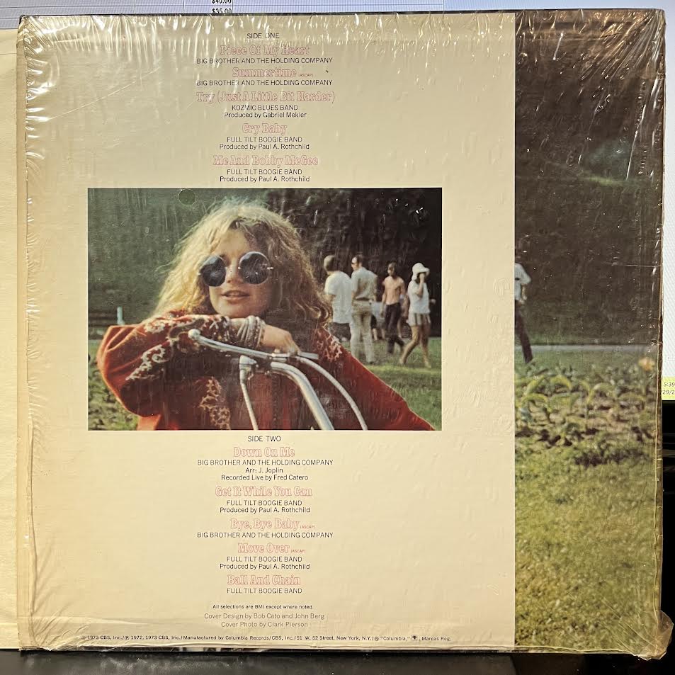 Janis Joplin - Janis Joplin's Greatest Hits (VINYL) | Excellent (EX) Near Mint (NM)
