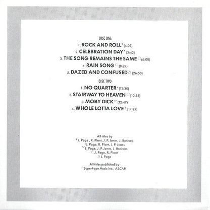 Led Zeppelin - The Soundtrack From The Film The Song Remains The Same (2xCD) | Excellent (EX) Excellent+ (EX+)