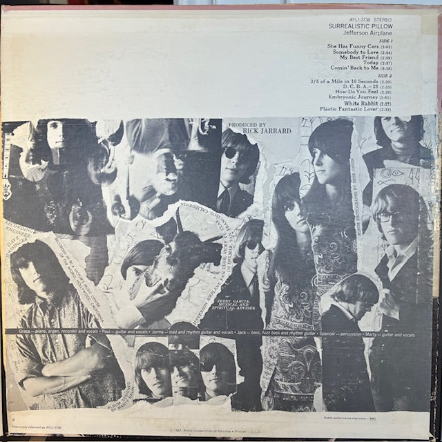 Jefferson Airplane - Surrealistic Pillow (VINYL) | Excellent (EX) Very Good (VG)