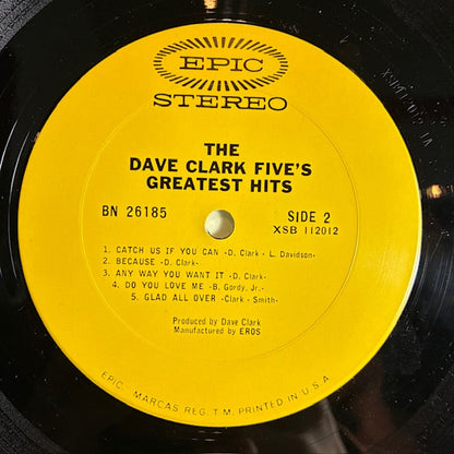 The Dave Clark Five - The Dave Clark Five's Greatest Hits (VINYL) | Excellent (EX) Very Good Plus (VG+)